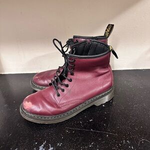 Dr Martens Youth ankle boots Burgundy Sz 4